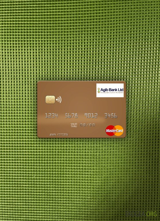 Gambie Gambie Arabe Banque Islamique mastercard photolook recto